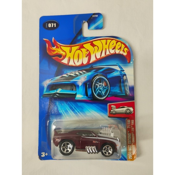 Hot Wheels Other - Hot Wheels 2004 First Editions Tooned Camaro‎ Z28 1969 71/100 #071